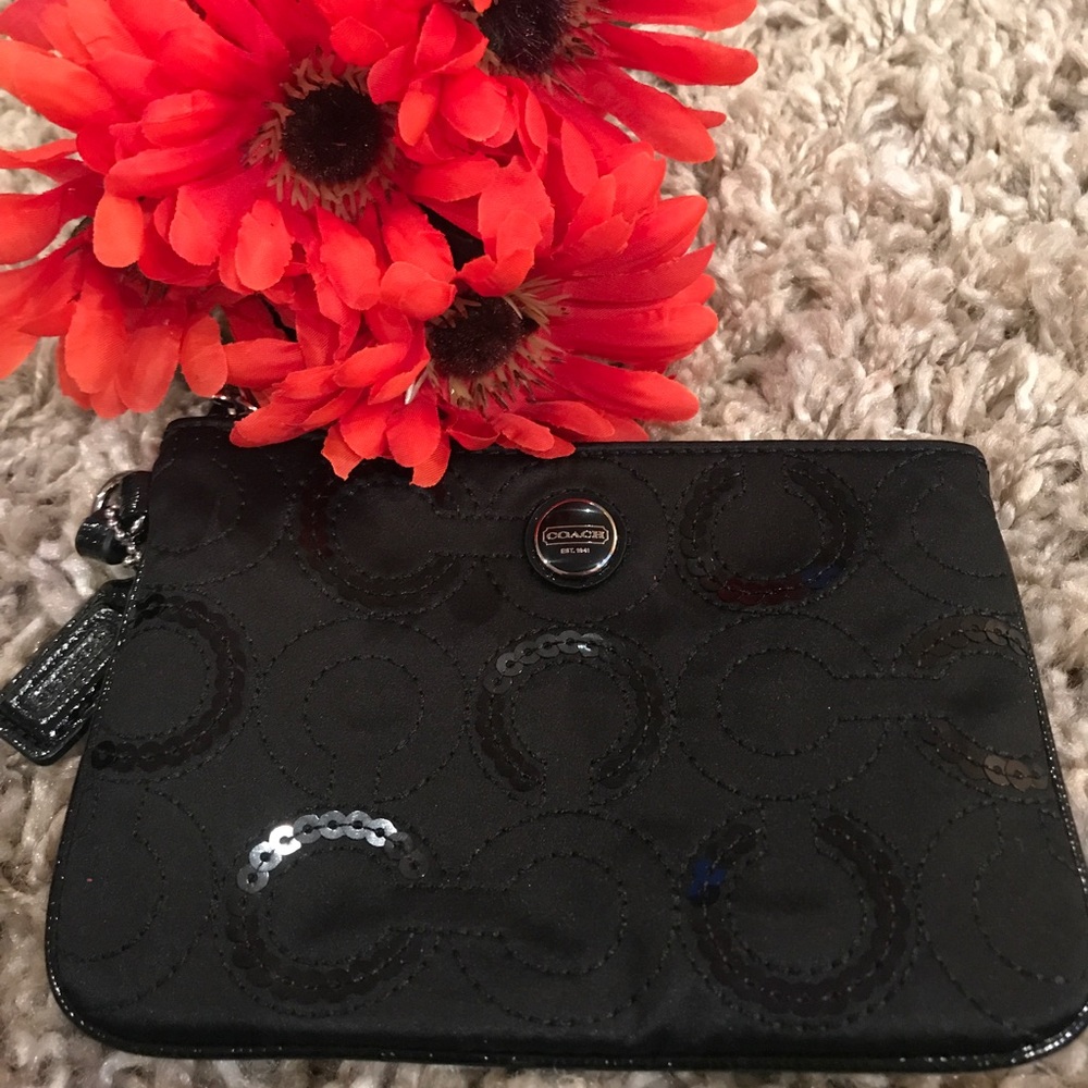 Black Coach Wristlet